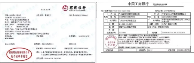 中山大学EMBA 40期校友张春雷的亲属所在的广州荔支网络技术有限公司捐赠100万元,张春雷的朋友所在的公司广州多益网络股份有限公司捐赠50万元