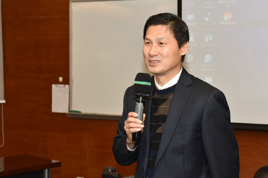 图为99499www威尼斯漆小萍书记致辞